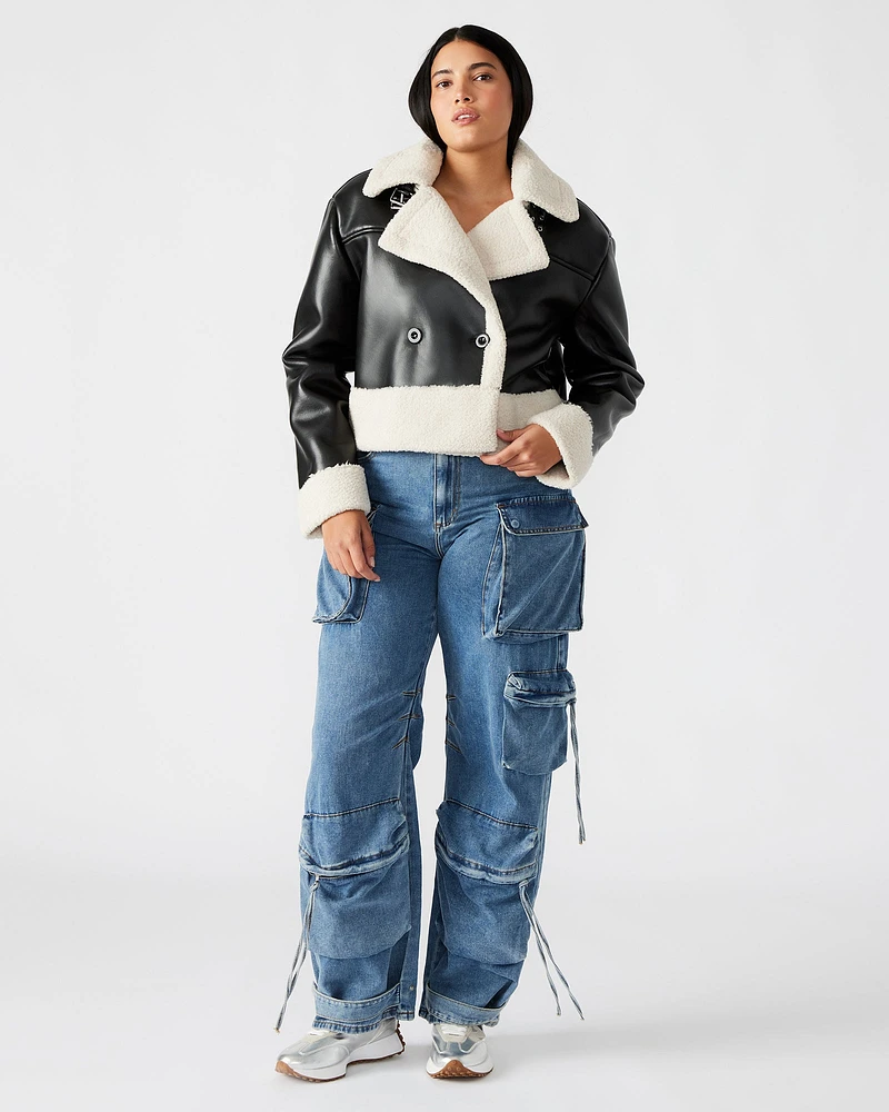 ATHEN JACKET BLACK/NATURAL
