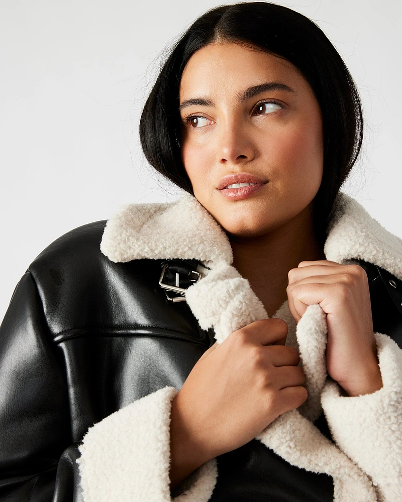 ATHEN JACKET BLACK/NATURAL