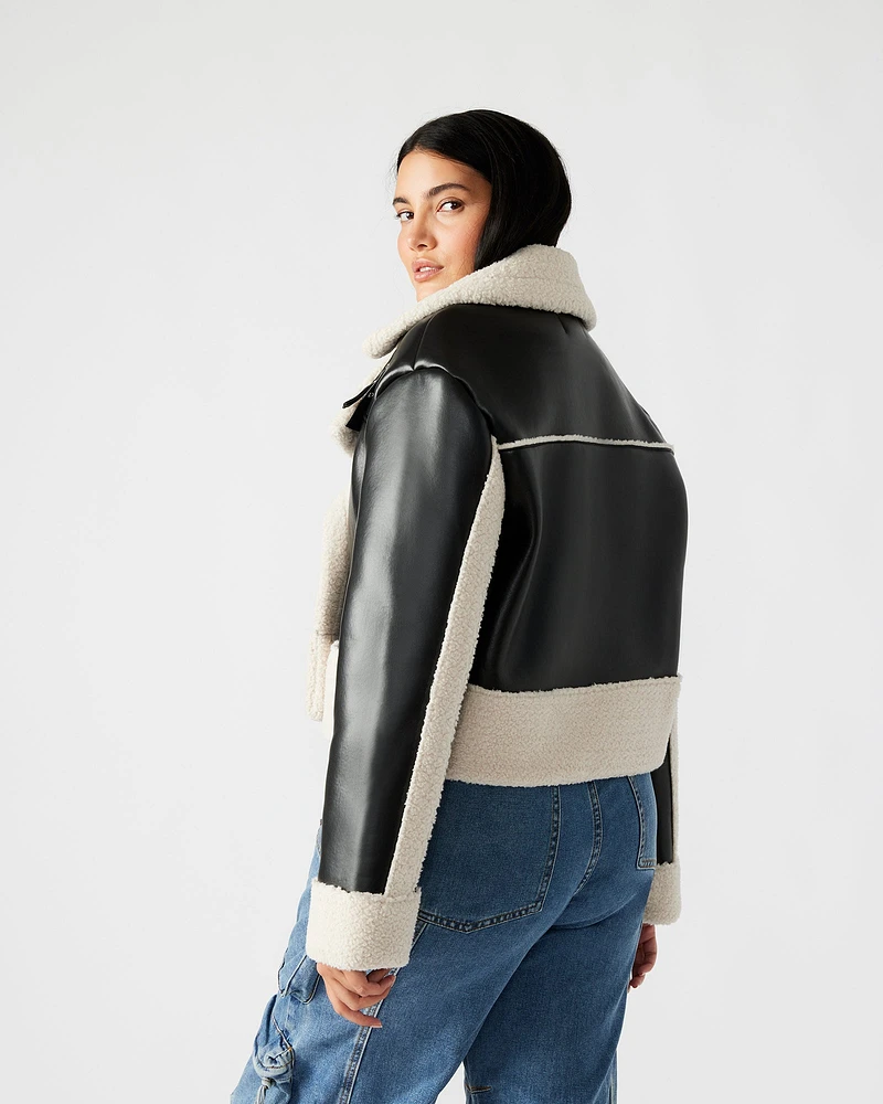 ATHEN JACKET BLACK/NATURAL