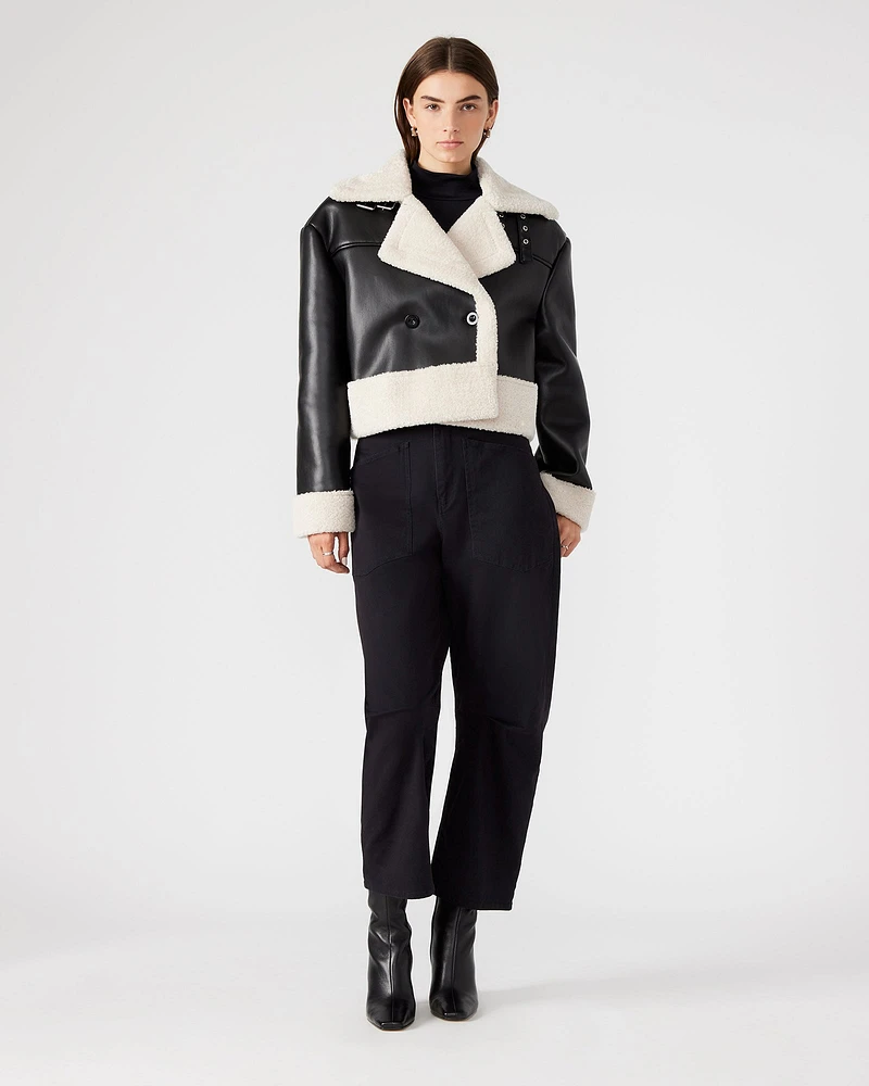 ATHEN JACKET BLACK/NATURAL