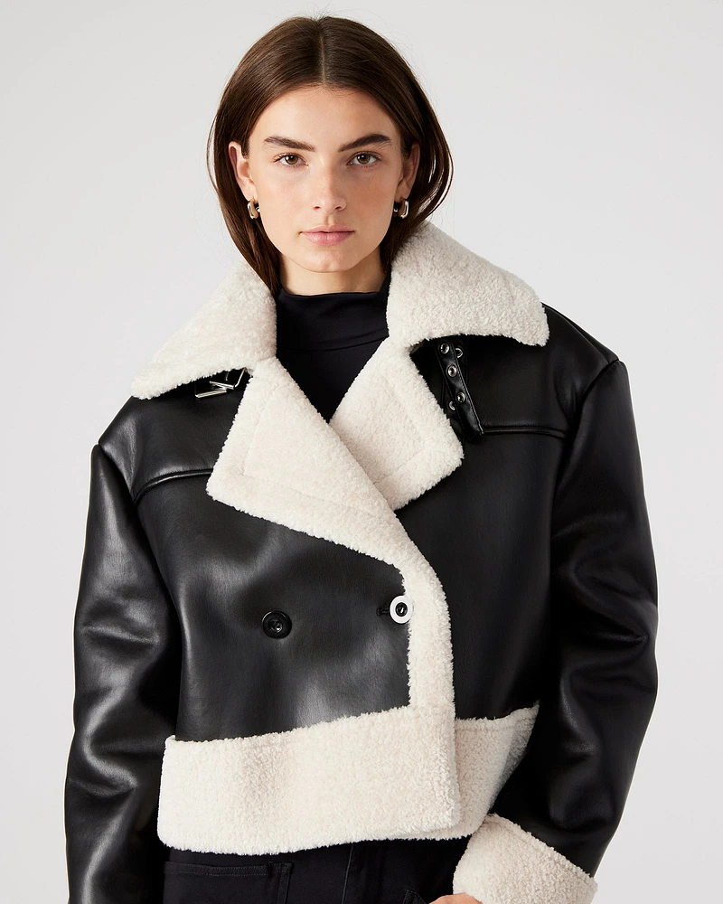 ATHEN JACKET BLACK/NATURAL