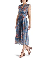 ALLEGRA DRESS BLUE MULTI