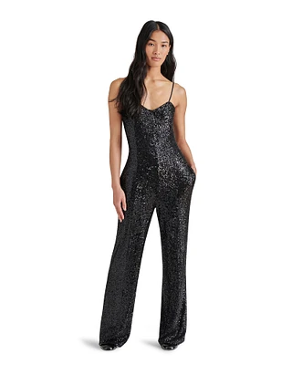 GLITTERINE JUMPSUIT BLACK