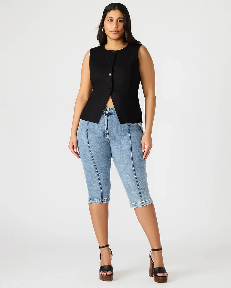 DELRAY CAPRI PANT BLUE