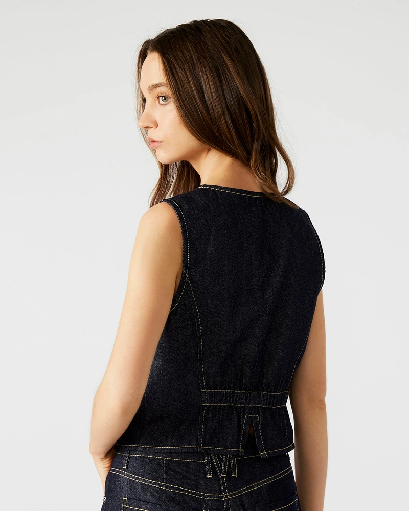 SELENE VEST DENIM INDIGO