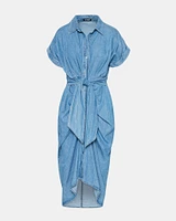 TORI DRESS DENIM LIGHT BLUE