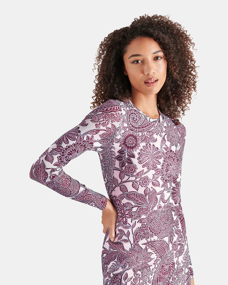 HAILEE DRESS BURGUNDY