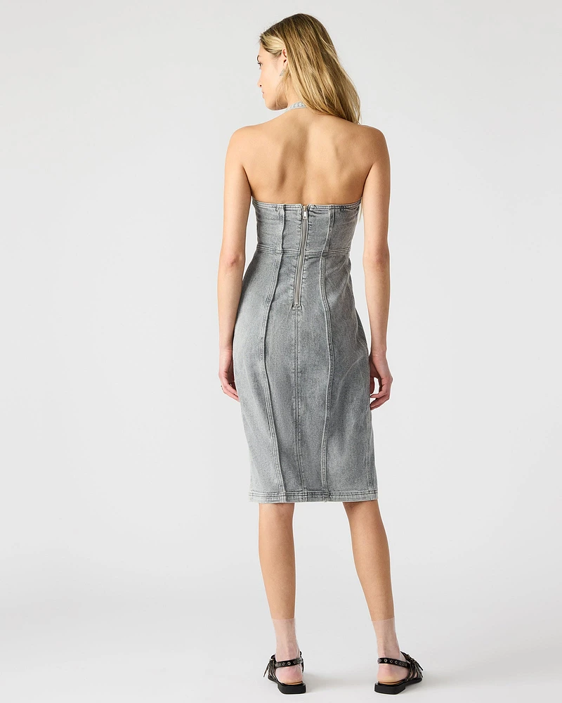 GIA DRESS LIGHT GREY