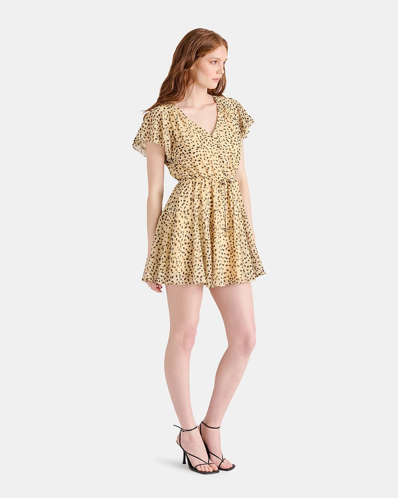 KIRSTY DRESS CHEETAH TAN MULTI