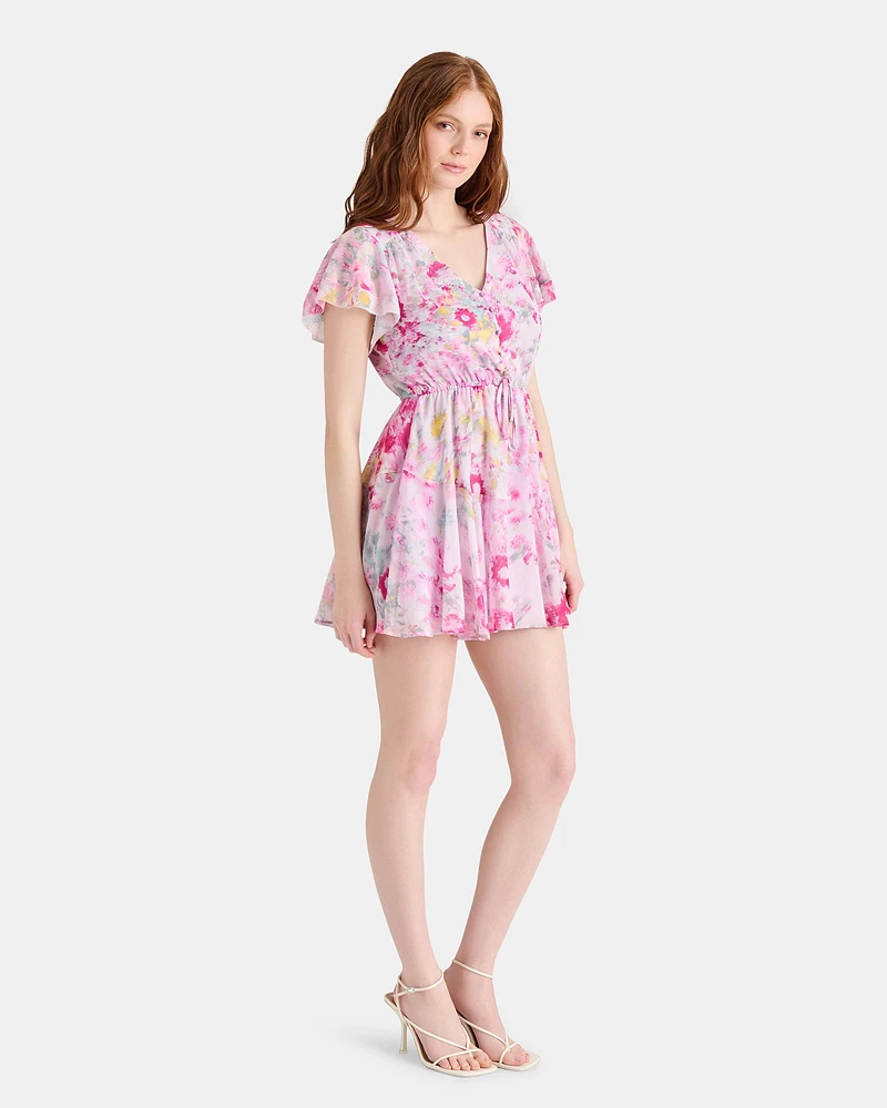 KIRSTY DRESS FLORAL PINK MULTI