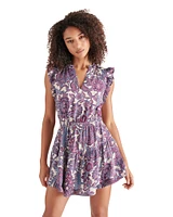 PRAIRIE DREAMS DRESS PAISLEY BURGUNDY