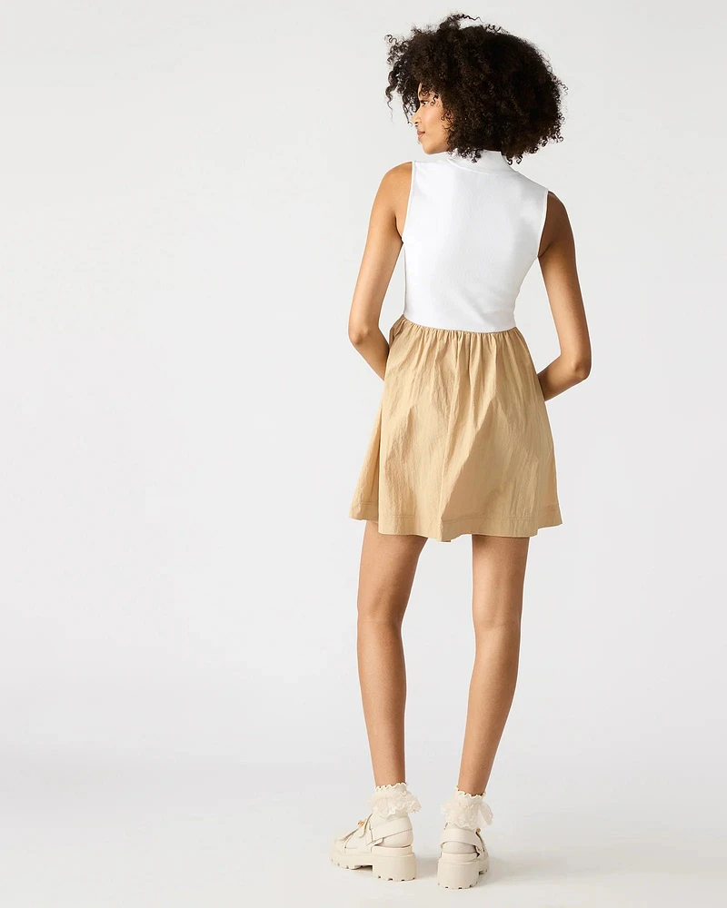 LYON DRESS TAUPE MULTI