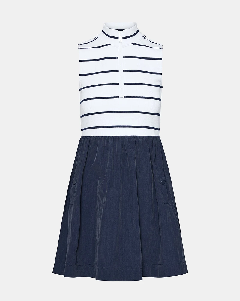 LYON DRESS STRIPED BLUE MULTI