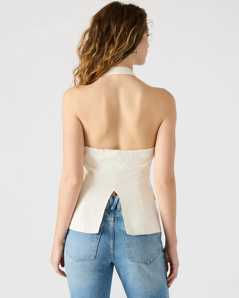 BRIELLE VEST IVORY
