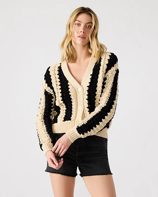 LUCAS CARDIGAN BLACK MULTI