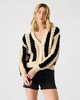 LUCAS CARDIGAN BLACK MULTI