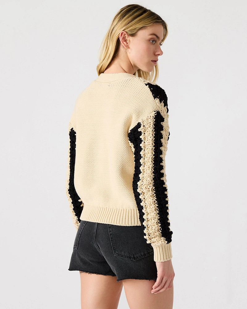 LUCAS CARDIGAN BLACK MULTI