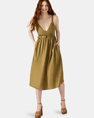 JUNO DRESS OLIVE