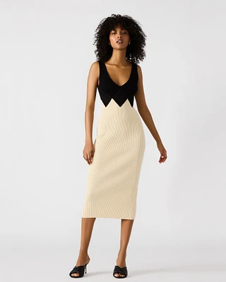 PRUNELLA DRESS BLACK MULTI