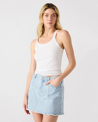 CHERI DENIM SKIRT BLUE