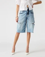 THE SLIT BARREL SHORT BLUE