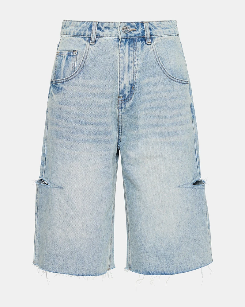 THE SLIT BARREL SHORT BLUE
