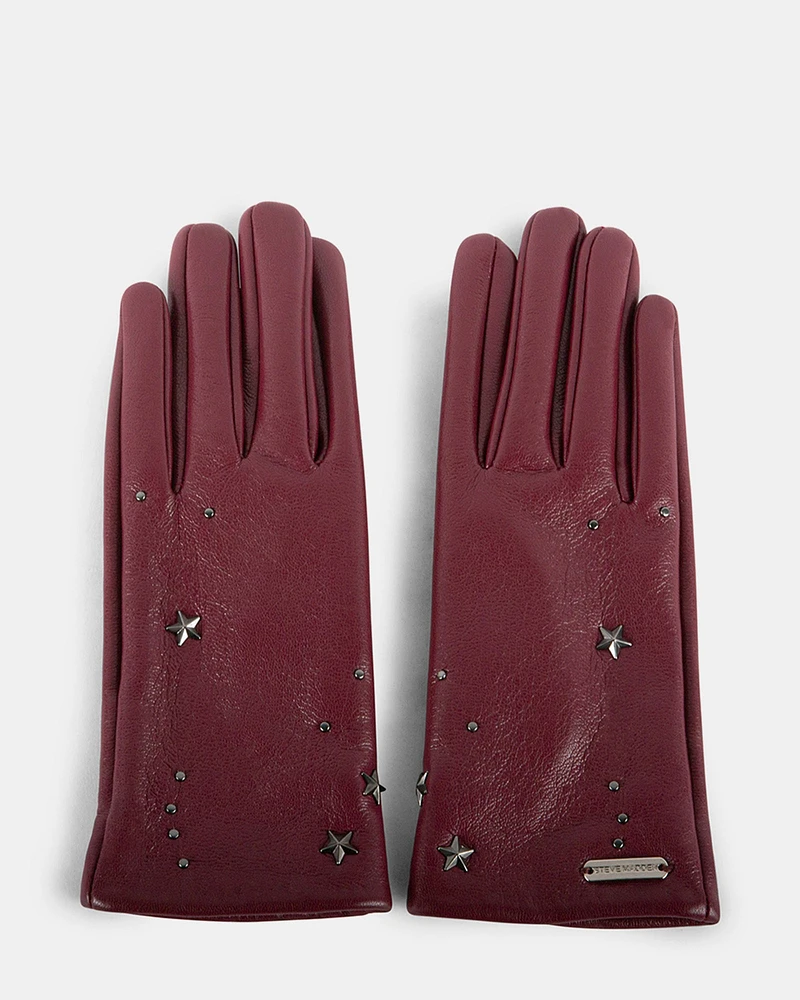 GRETA GLOVES BURGUNDY