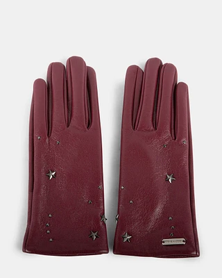 GRETA GLOVES BURGUNDY
