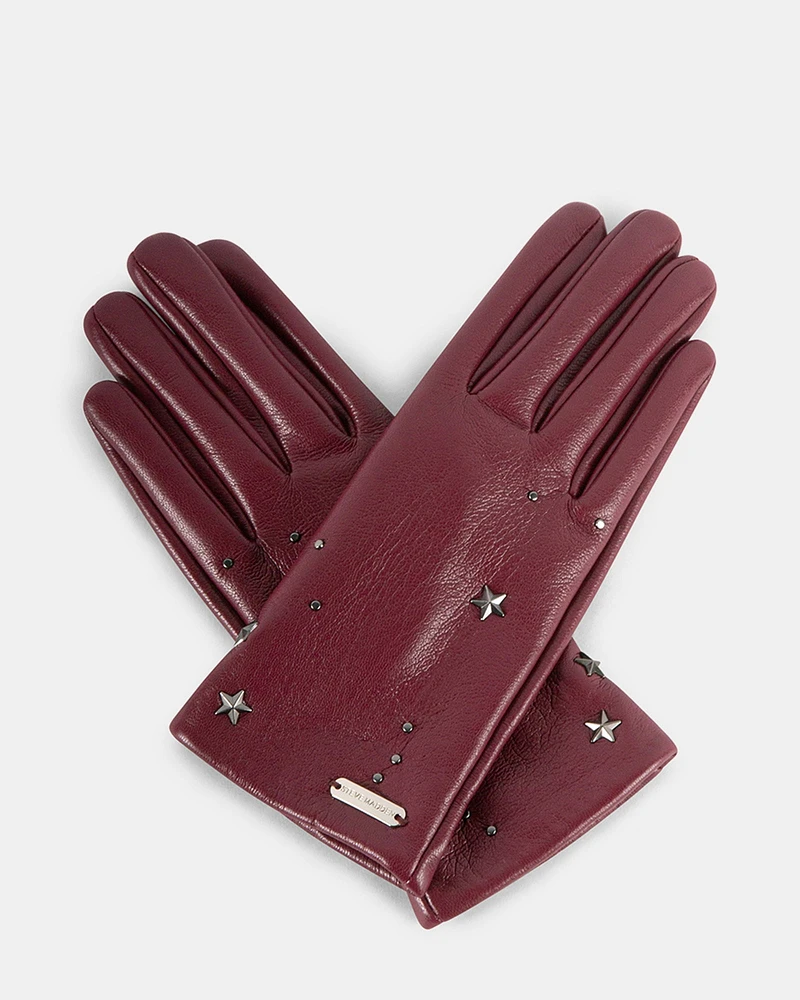 GRETA GLOVES BURGUNDY
