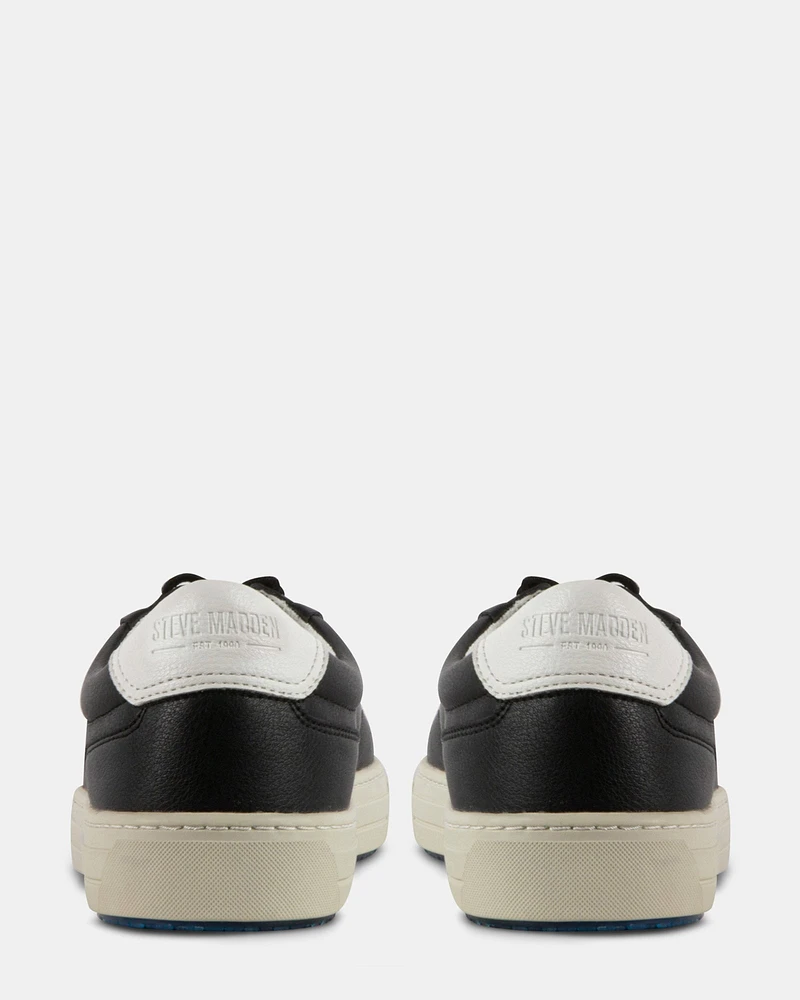 XAVVIER BLACK-WHITE LEATHER