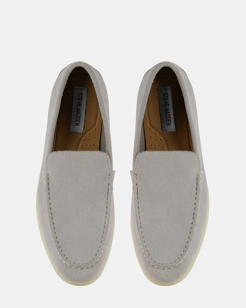 CALIBERR LIGHT GREY SUEDE
