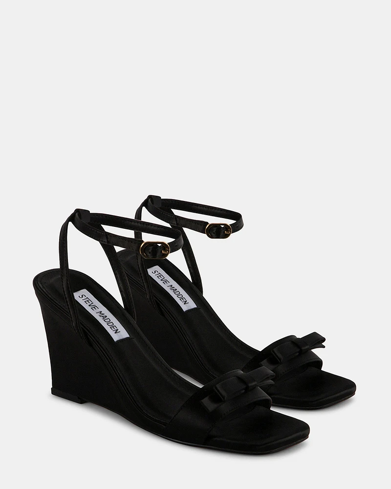 DASHY BLACK SATIN