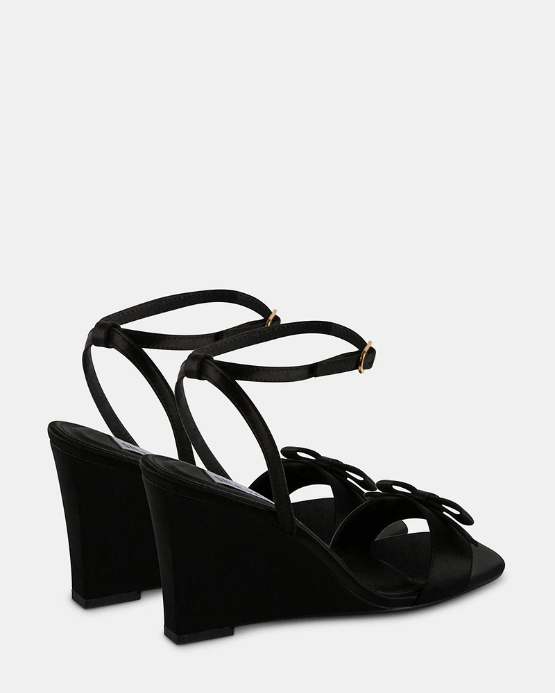DASHY BLACK SATIN