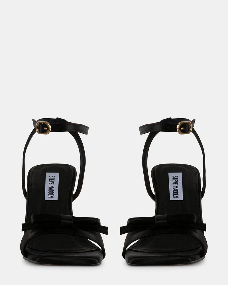 DASHY BLACK SATIN