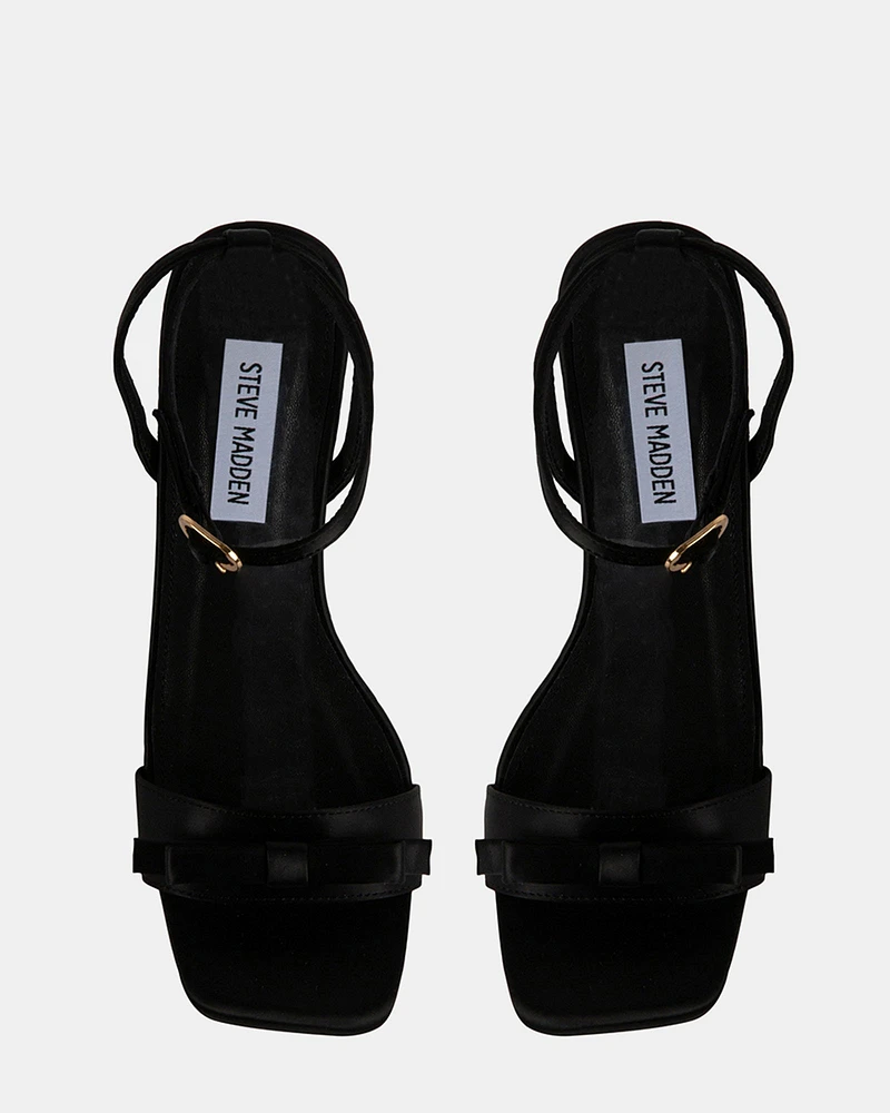 DASHY BLACK SATIN