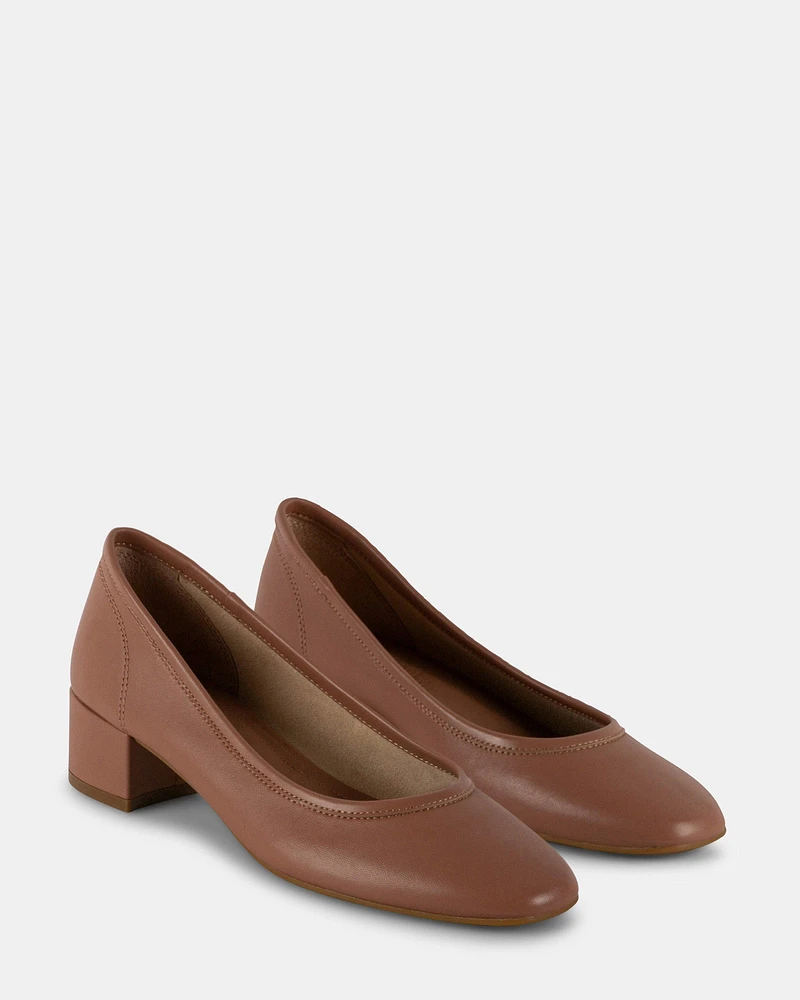 MOLLIE TAUPE LEATHER