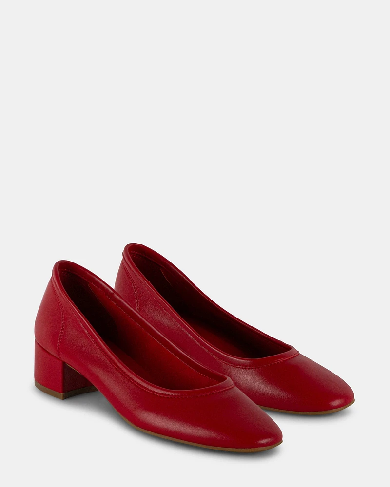MOLLIE RED LEATHER