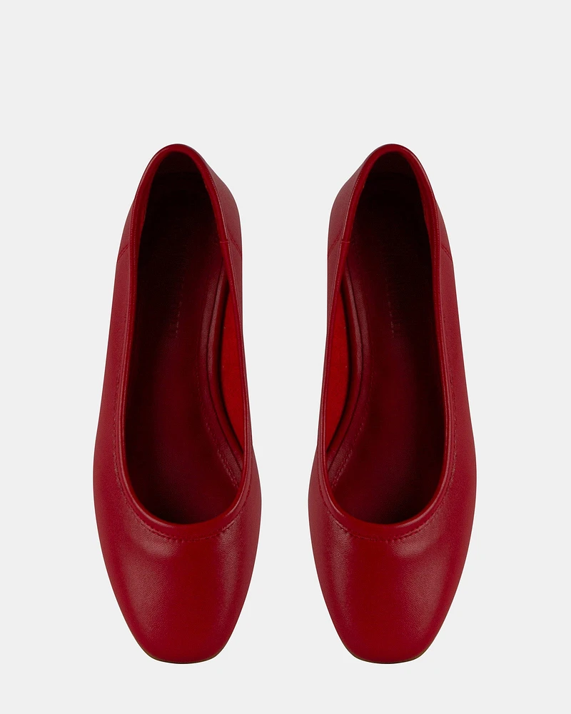 MOLLIE RED LEATHER