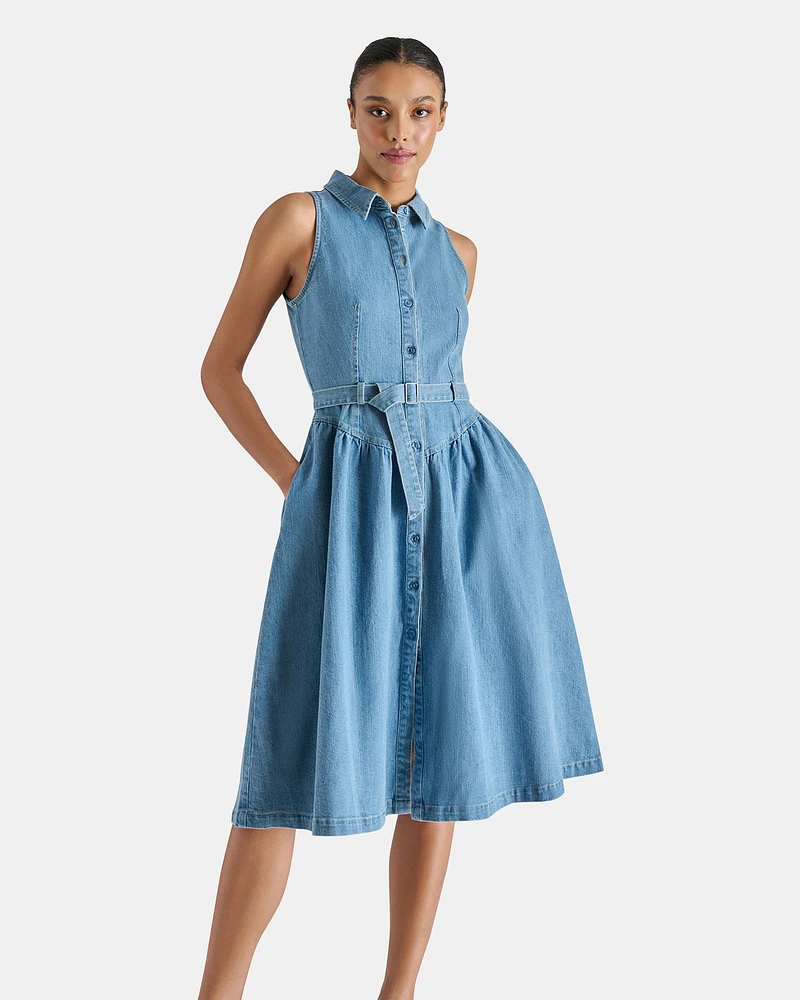 MARY DRESS DENIM