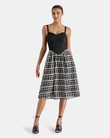 ASTER DRESS BLACK MULTI