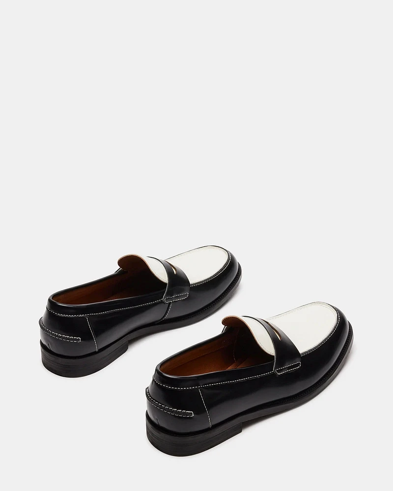 NATAN BLACK-WHITE LEATHER