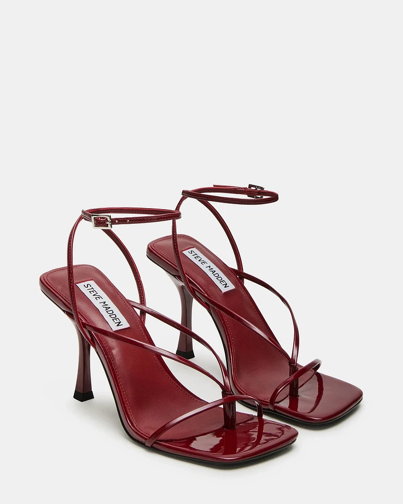 ANNIE BURGUNDY PATENT