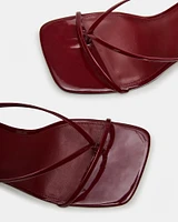 ANNIE BURGUNDY PATENT