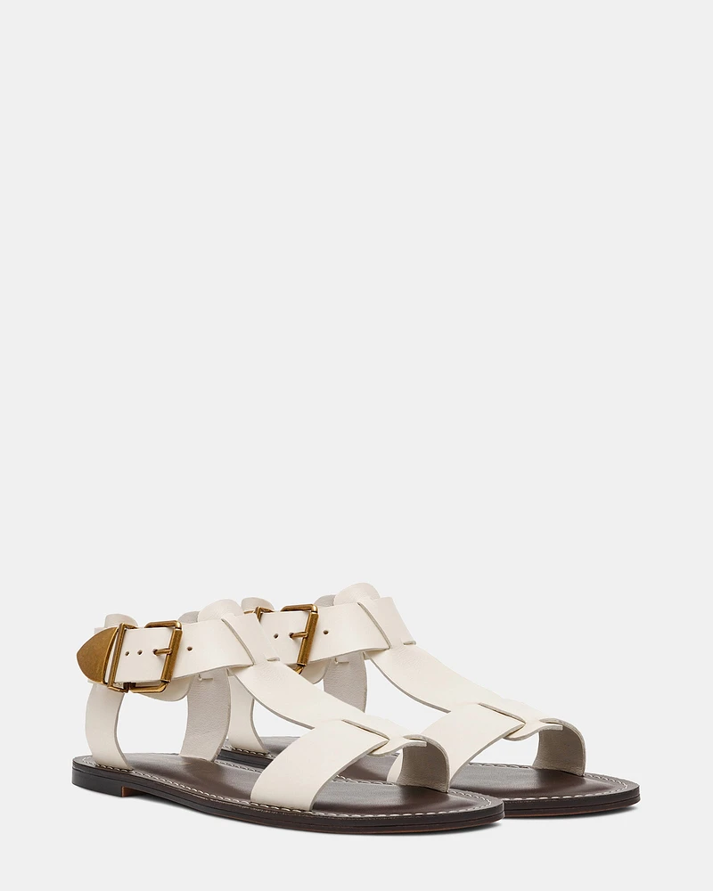 BRAZINN WHITE LEATHER