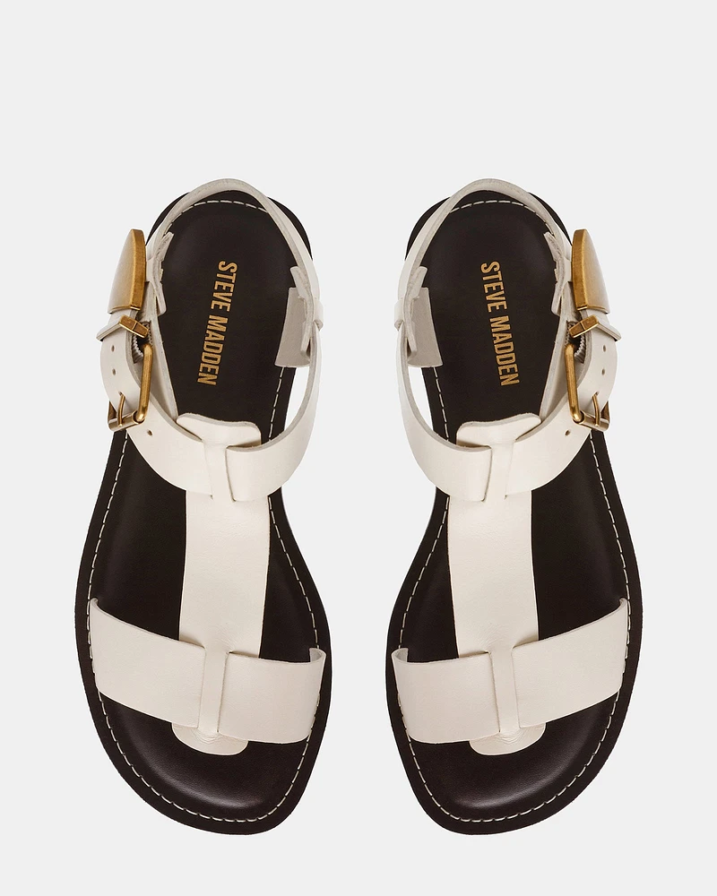 BRAZINN WHITE LEATHER