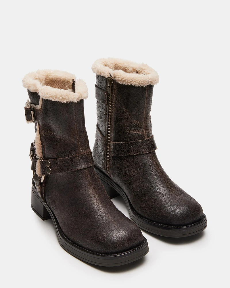 BRIXTON-F BROWN FABRIC