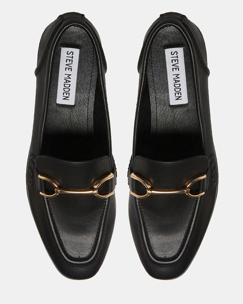 CARRINE BLACK LEATHER