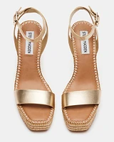 CASSIE GOLD LEATHER