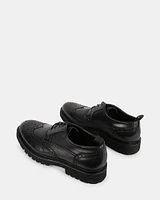 EMMULATE BLACK LEATHER