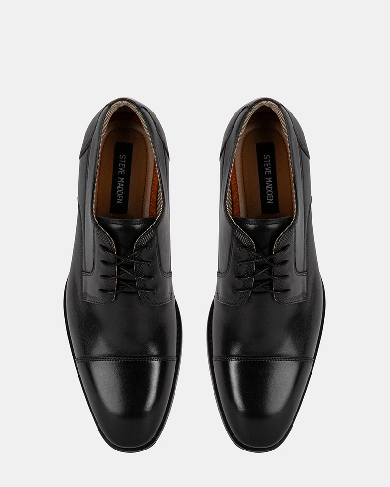 GERALDO BLACK LEATHER